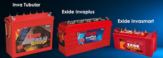 price of exide inverter battery